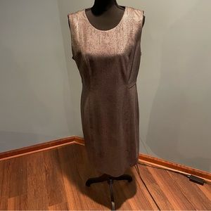 Calvin Klein silver snake sheath dress size 12
